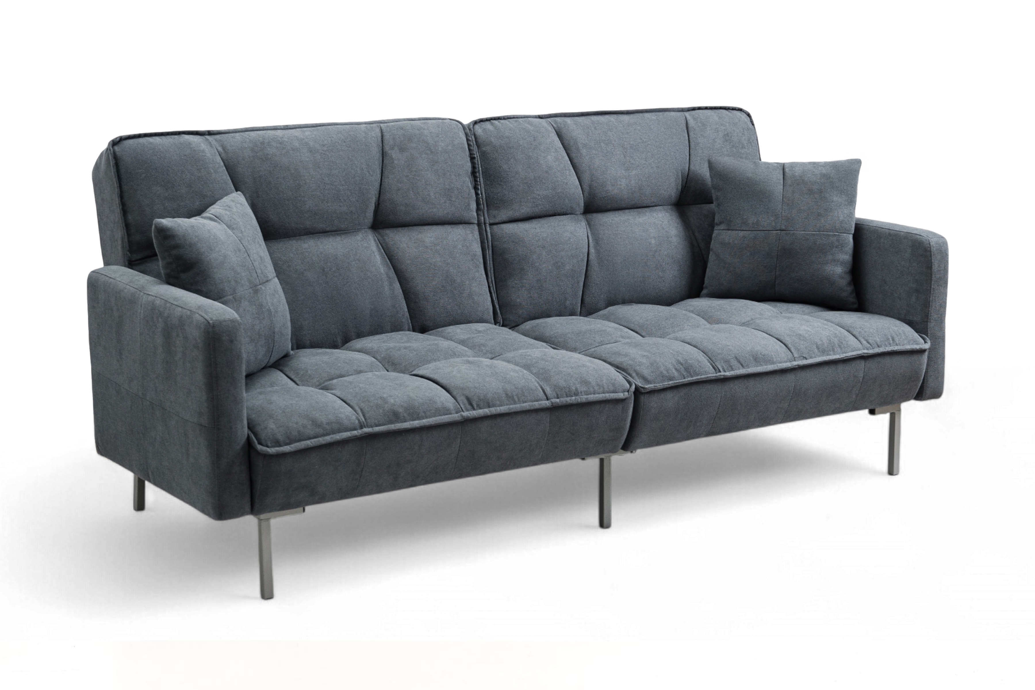 Rozkladacia trojpohovka Kitalio - sivá