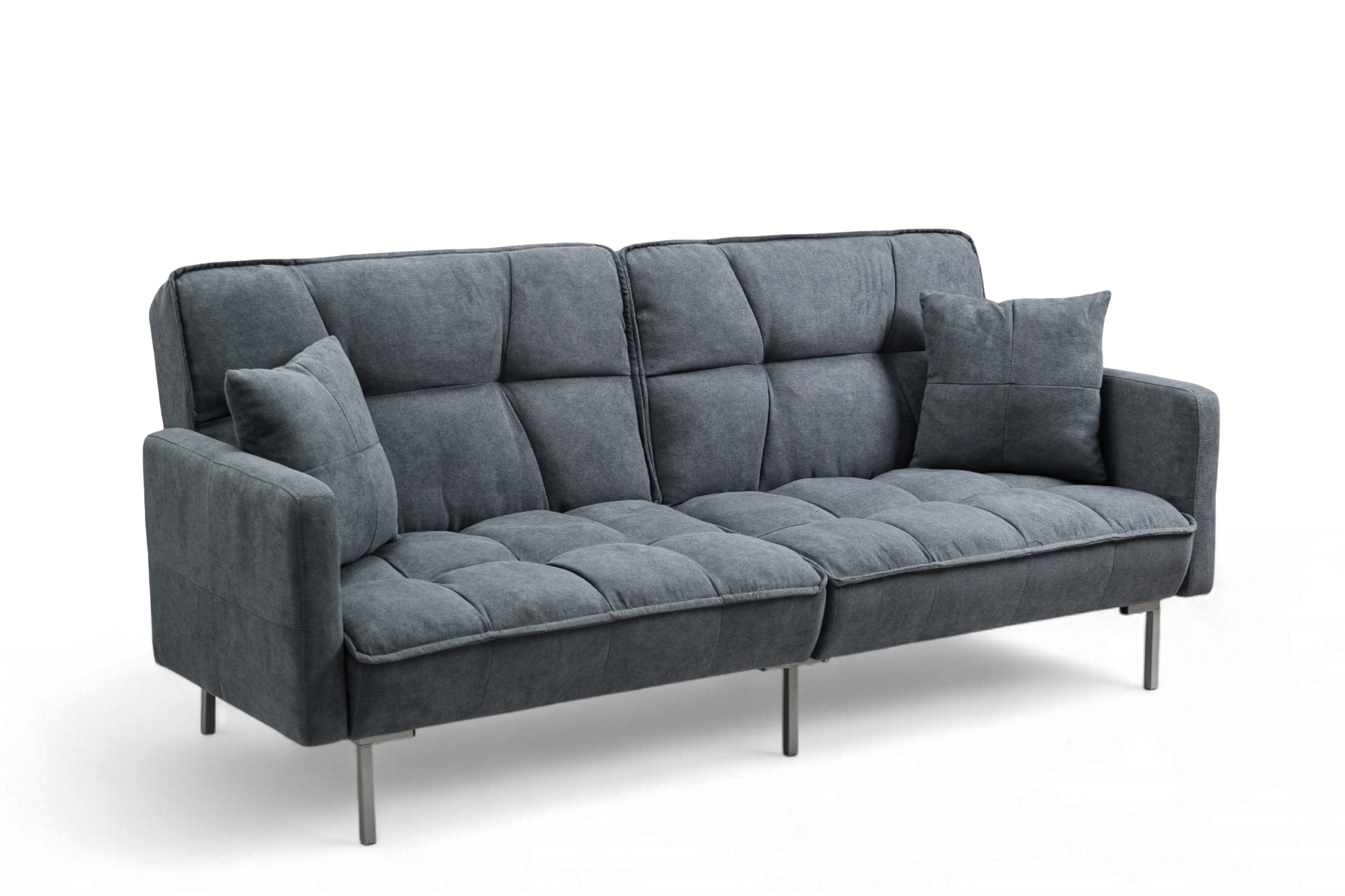 Rozkladacia trojpohovka Kitalio - sivá