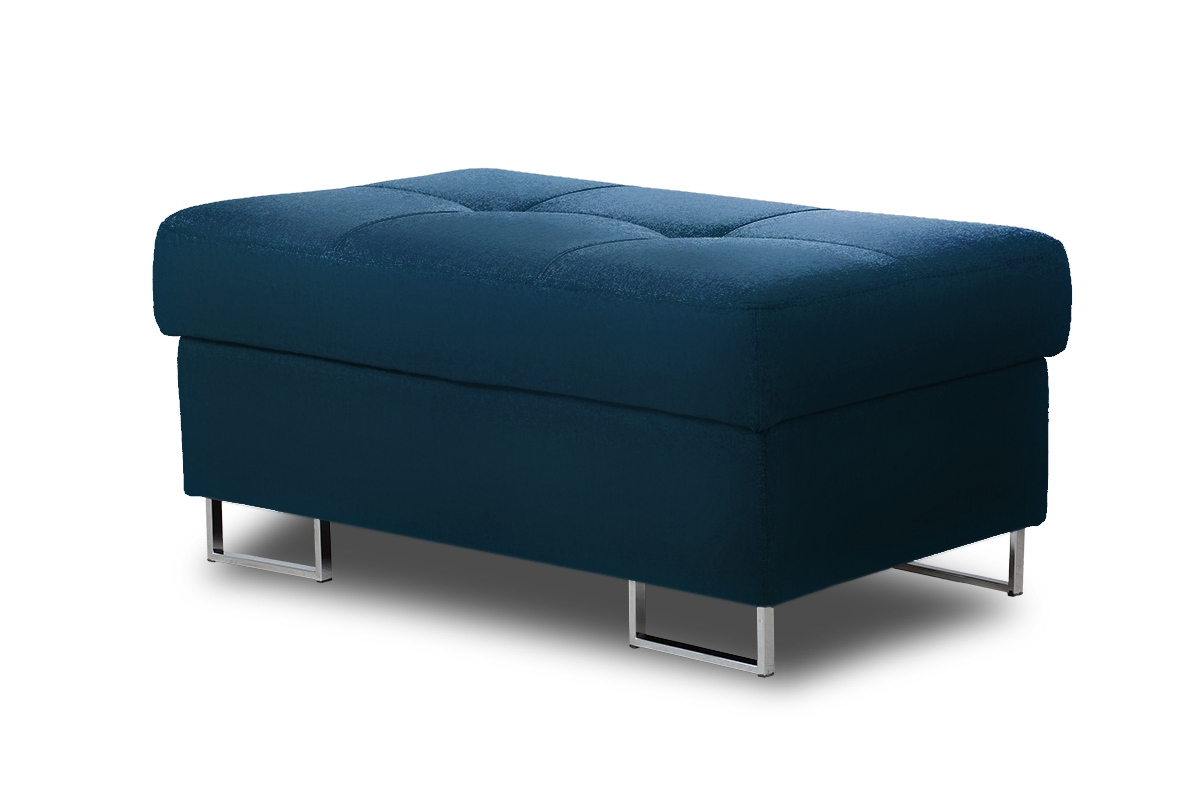 Taburetka s úložným priestorom Annabelle - chrómové nožičky