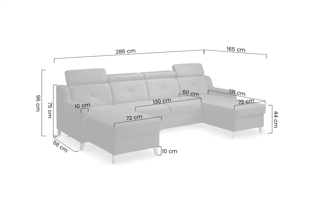 Rohová sedacia súprava Laksaro U uniwersalny prawo/Ľavá strana - námornícka modrá zamat Trinity 31