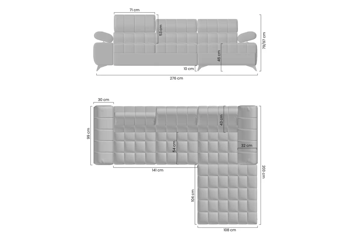 Rohová sedacia súprava Dragonis L II s funkciou spánku Ľavá strana - béžový šenil Perfect harmony 07