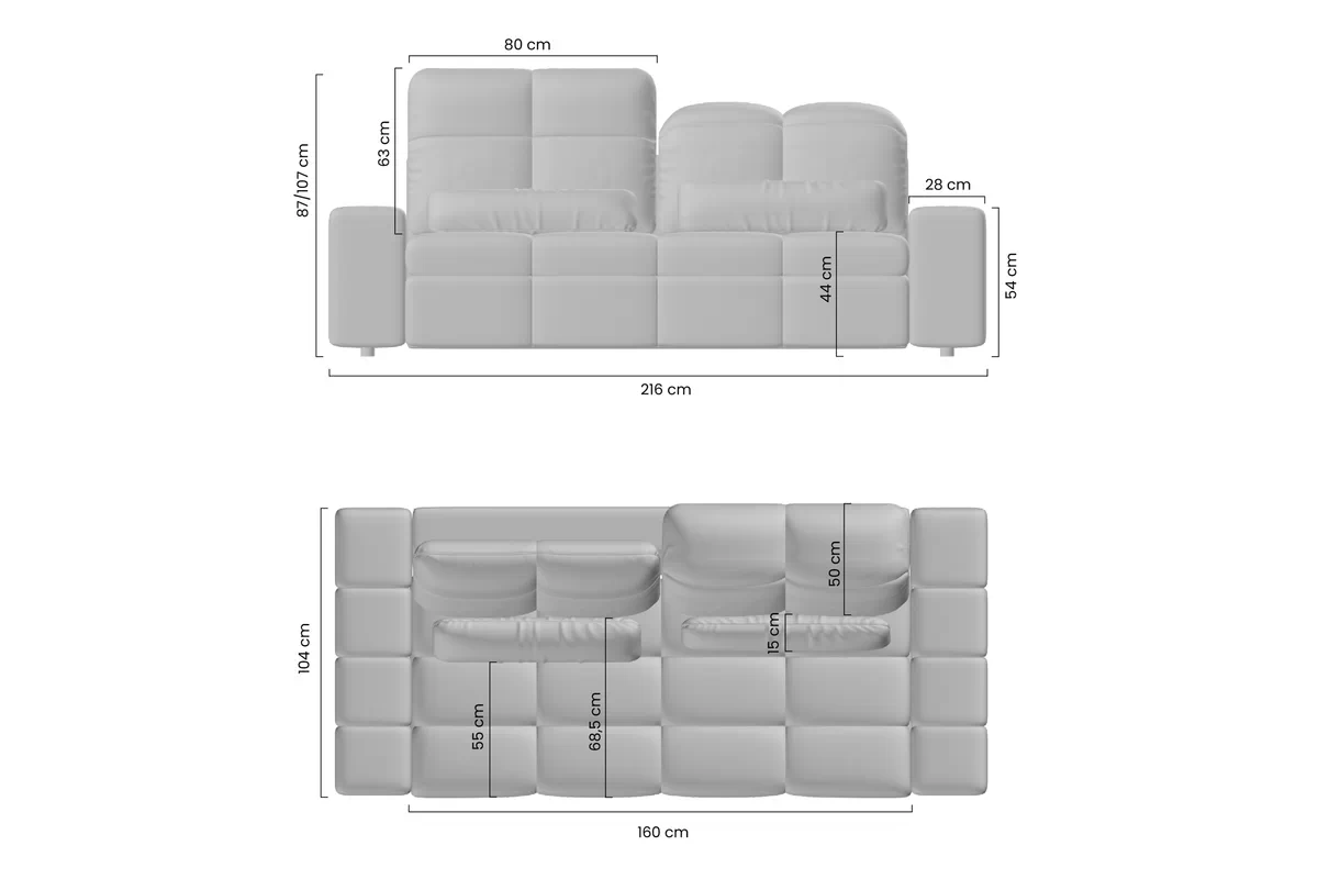 Pohovka Magnelio Prestige III s elektricky výsuvným sedákem - Béžová bukla Raven 22