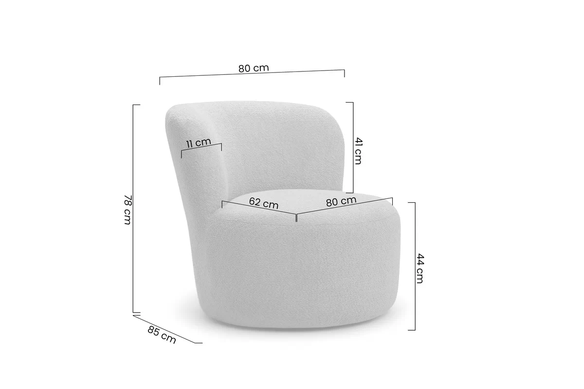 Kreslo odpočinkové Hygga - zelená boucle Catch Me 13