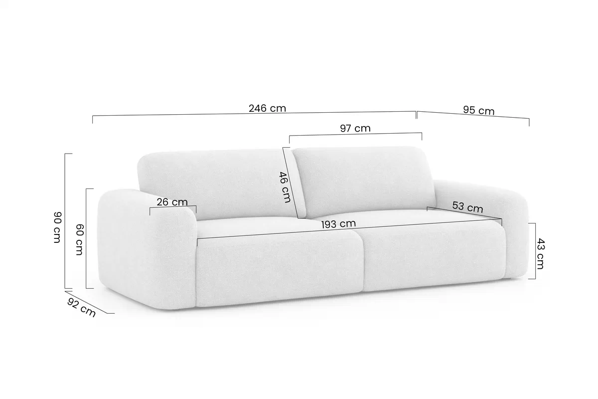 Pohovka Velamo s funkciou spánku - Vibe 06