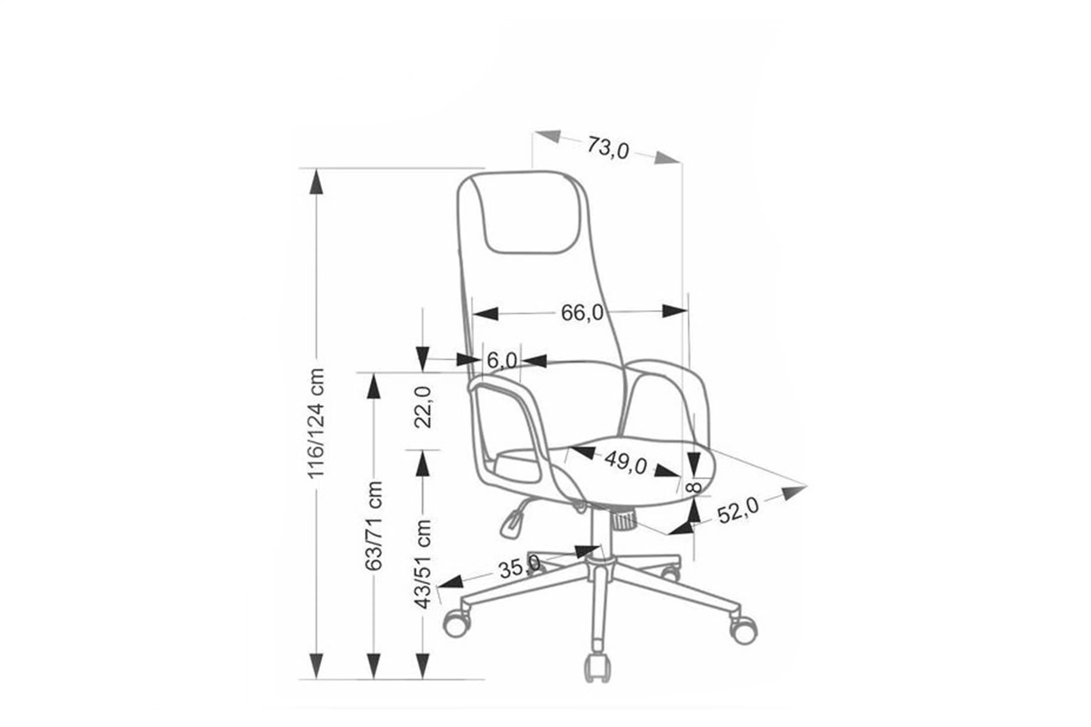 Kreslo kancelárske Trivor otočna - béžový