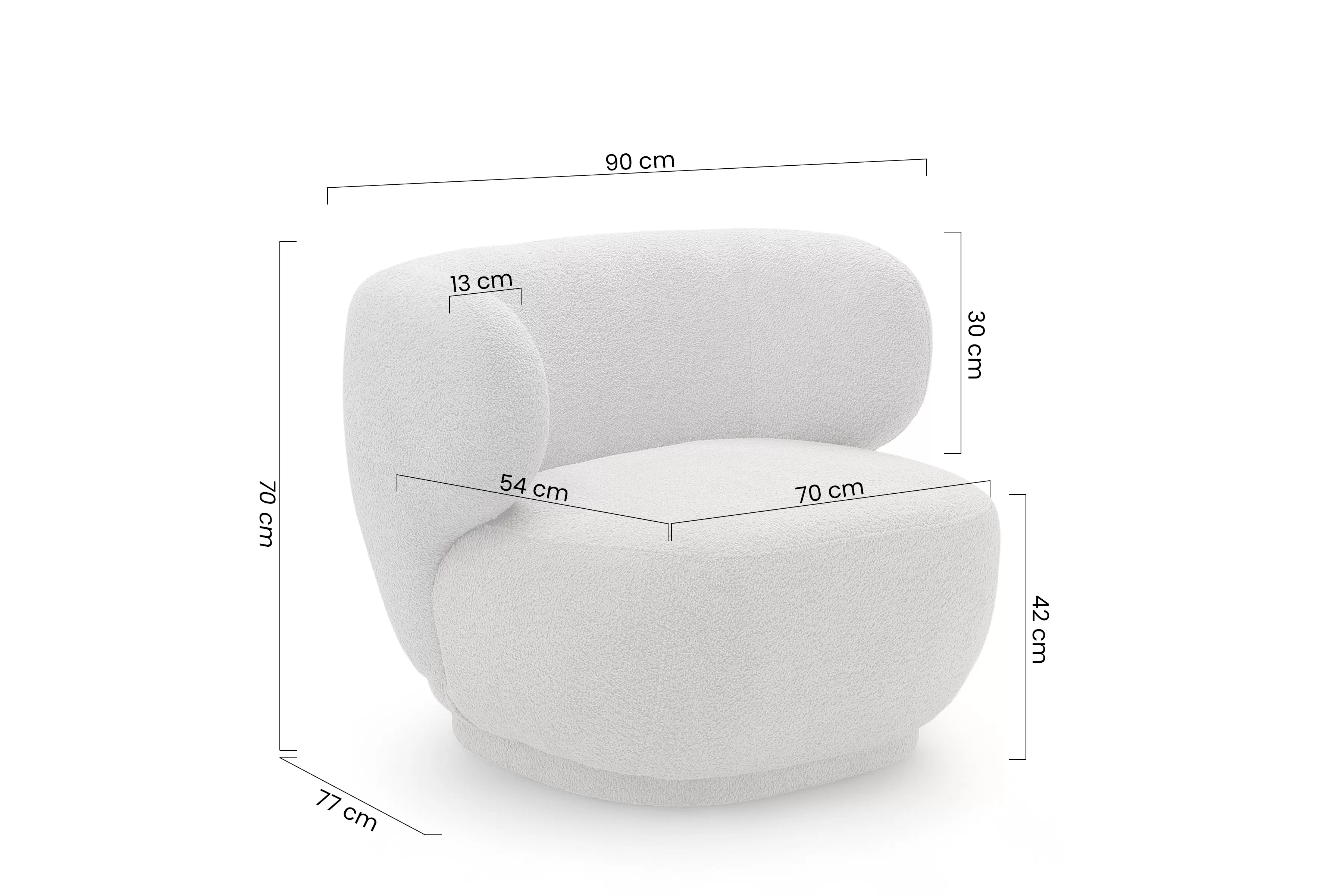 Kreslo odpočinkové Skindi 