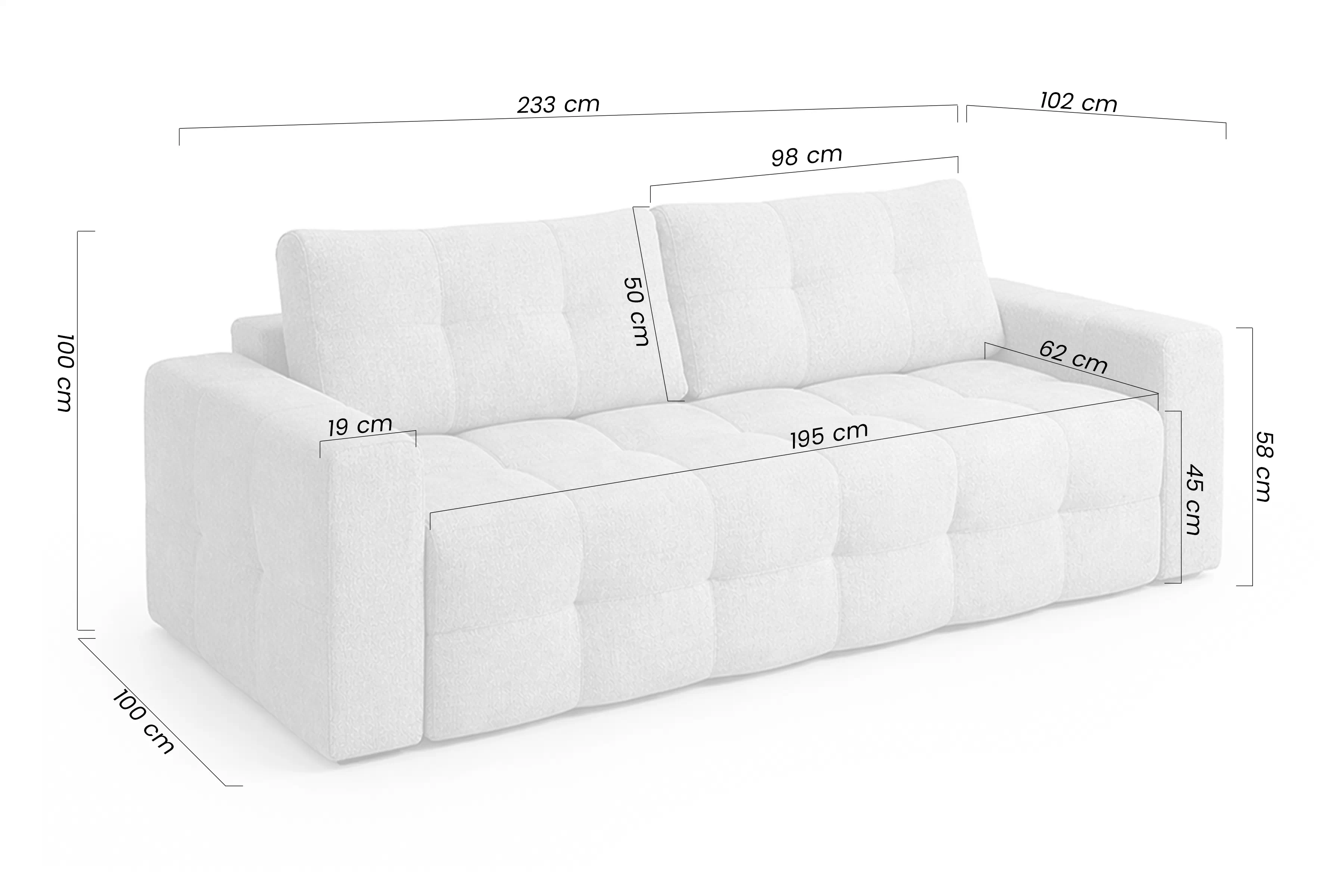 Pohovka Lumaro s funkciou spánku