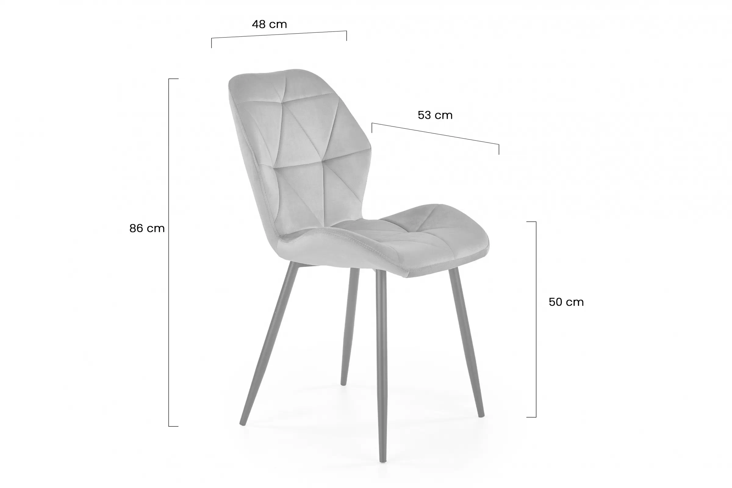 Stolička čalouněné Jasminio - béžový welwet Bluvel 28