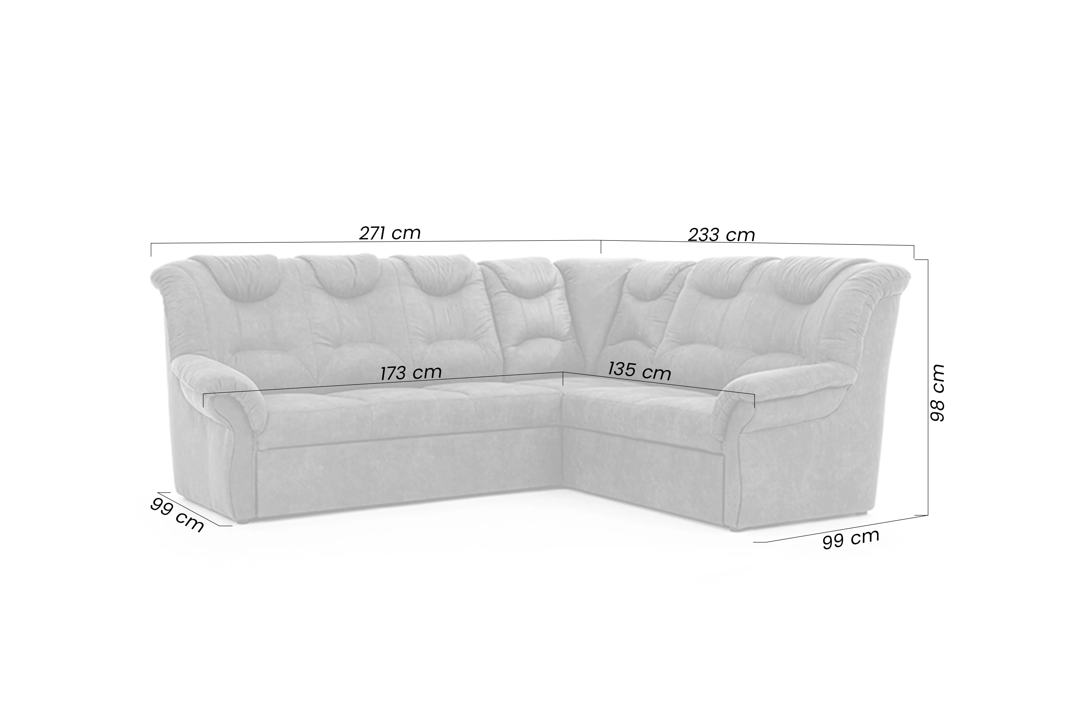 Rohová sedacia súprava Lonigo L do obývacej izby pravá strana - Hnedý zamat Forever 63