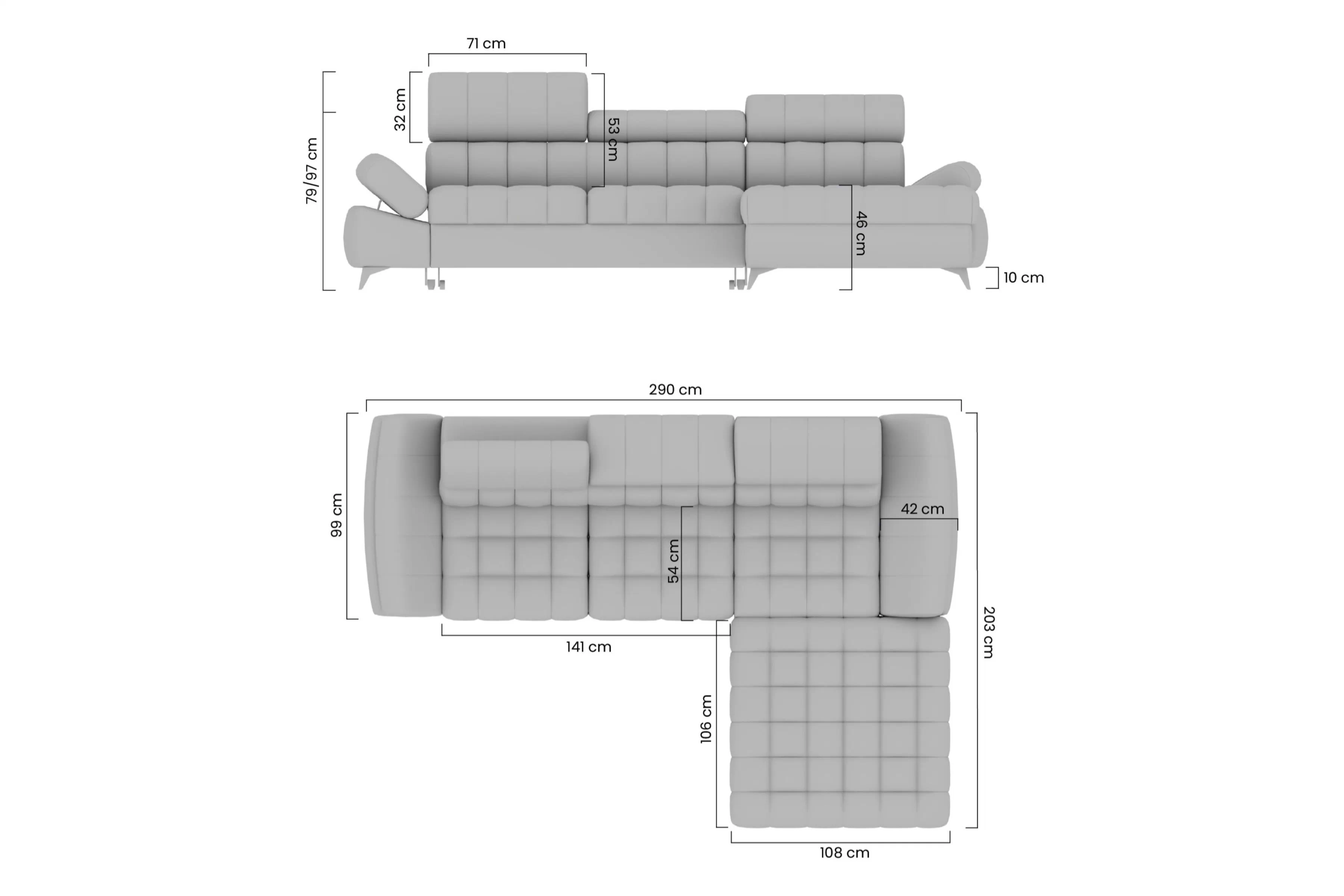 Rohová sedacia súprava pravá strana s funkciou spánku Valoris Mini - béžový šenil Perfect harmony 07
