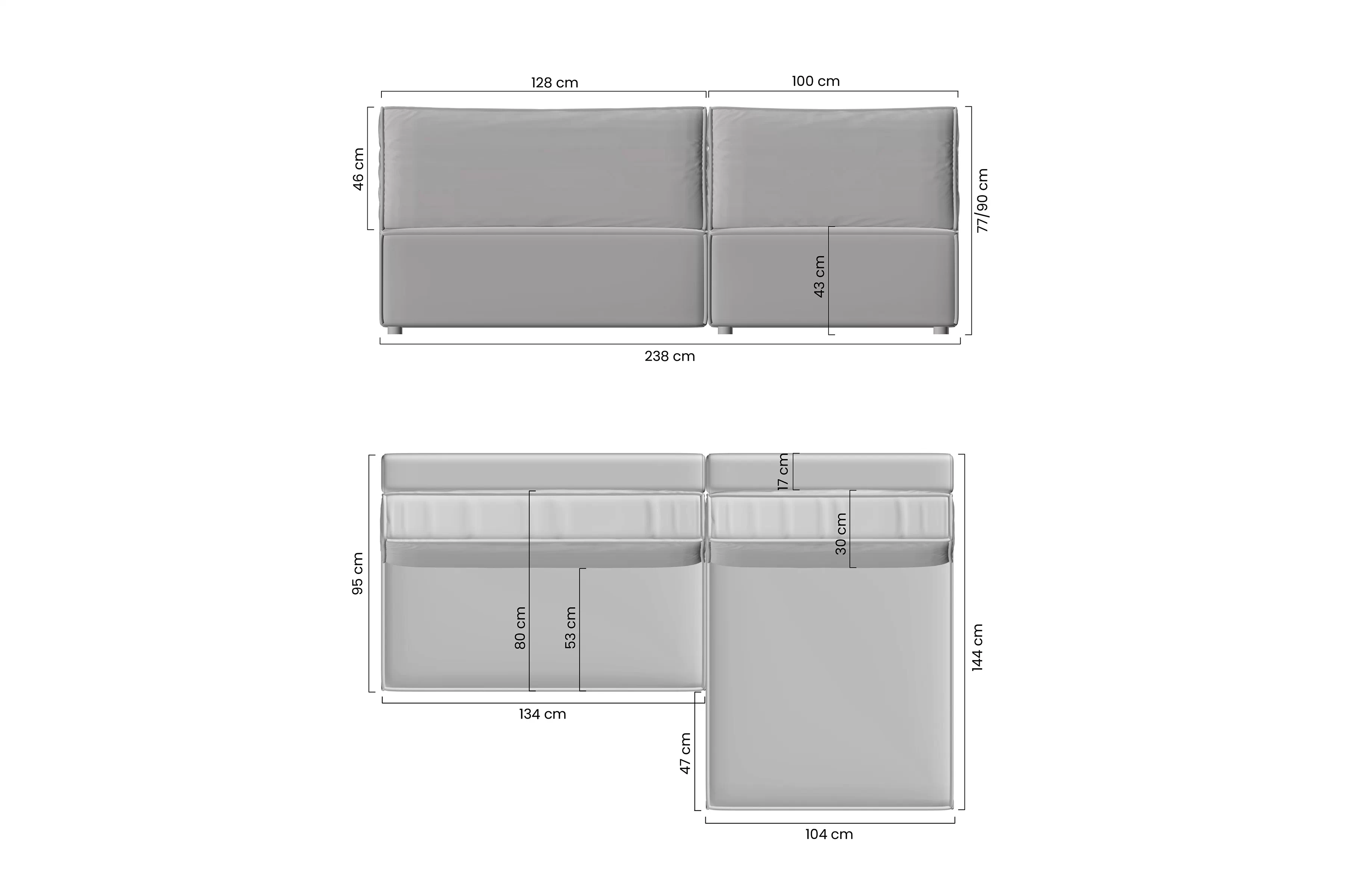 Rohová sedacia súprava Solvero Mini s funkciou spánku Ľavá strana - svetlý Béžová plusz Tilia 01