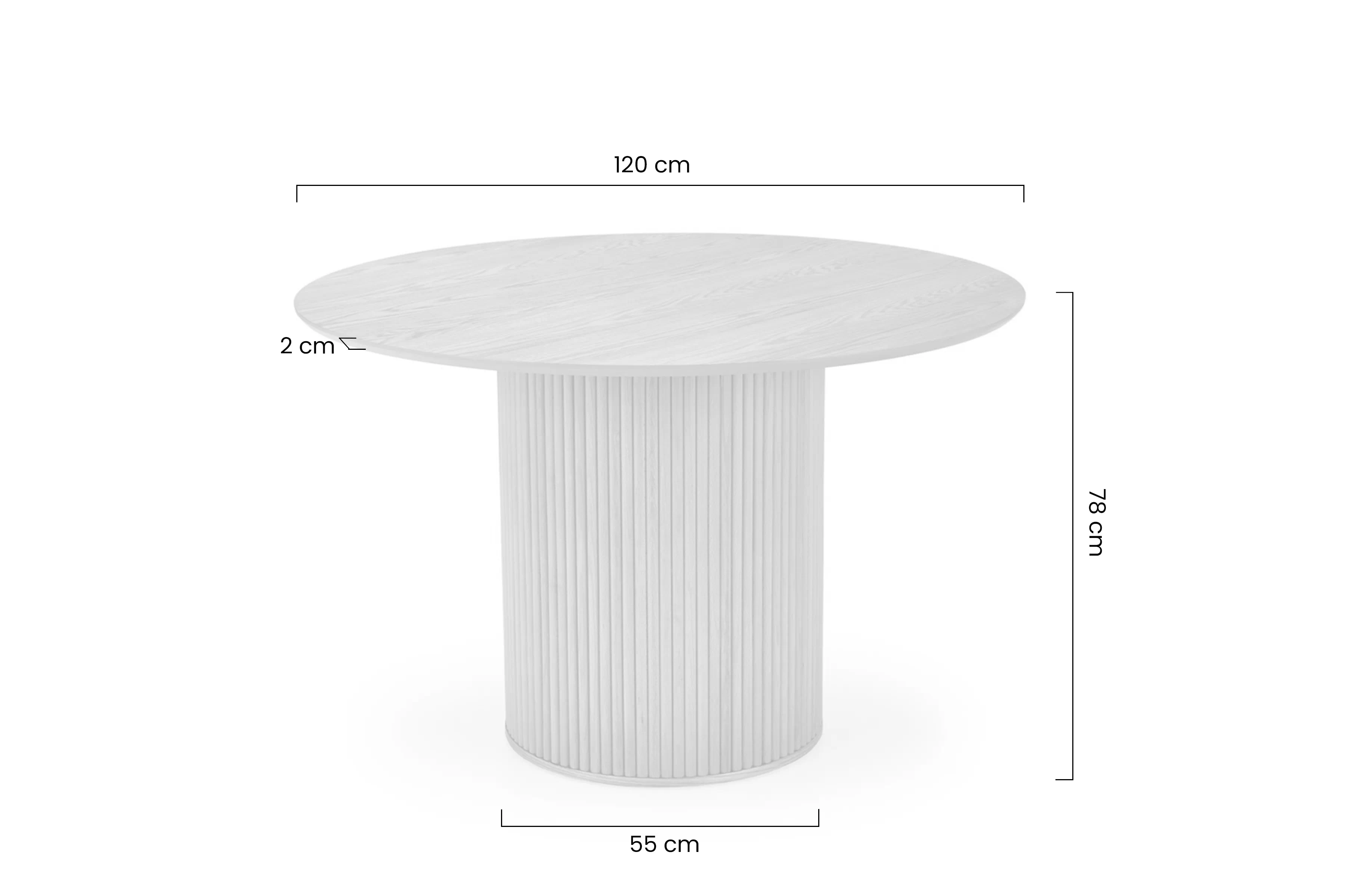 Stôl okragly Rodlin 120 cm - Dub prírodné