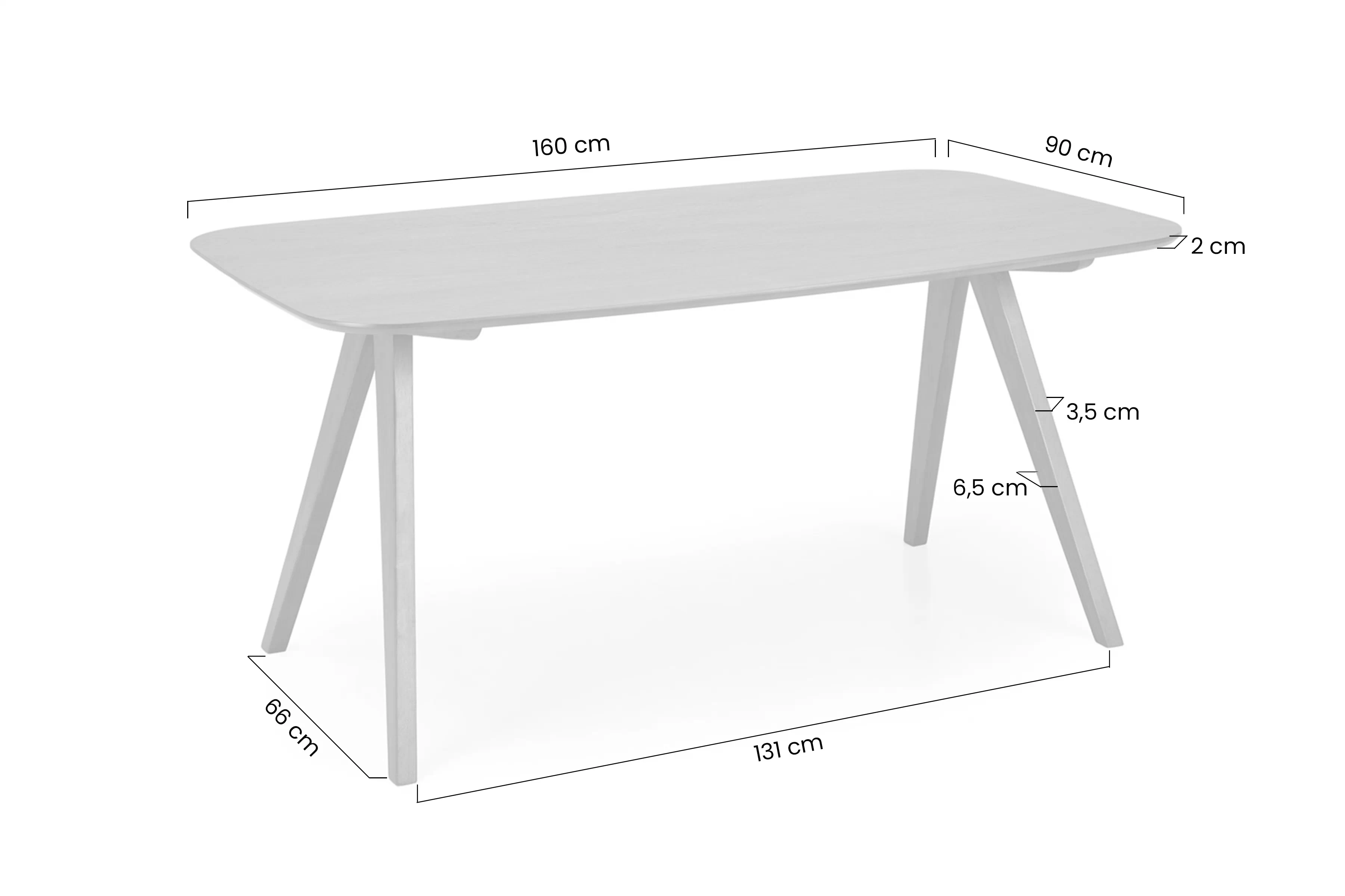 Stôl Walnor 160x90 cm - Orech