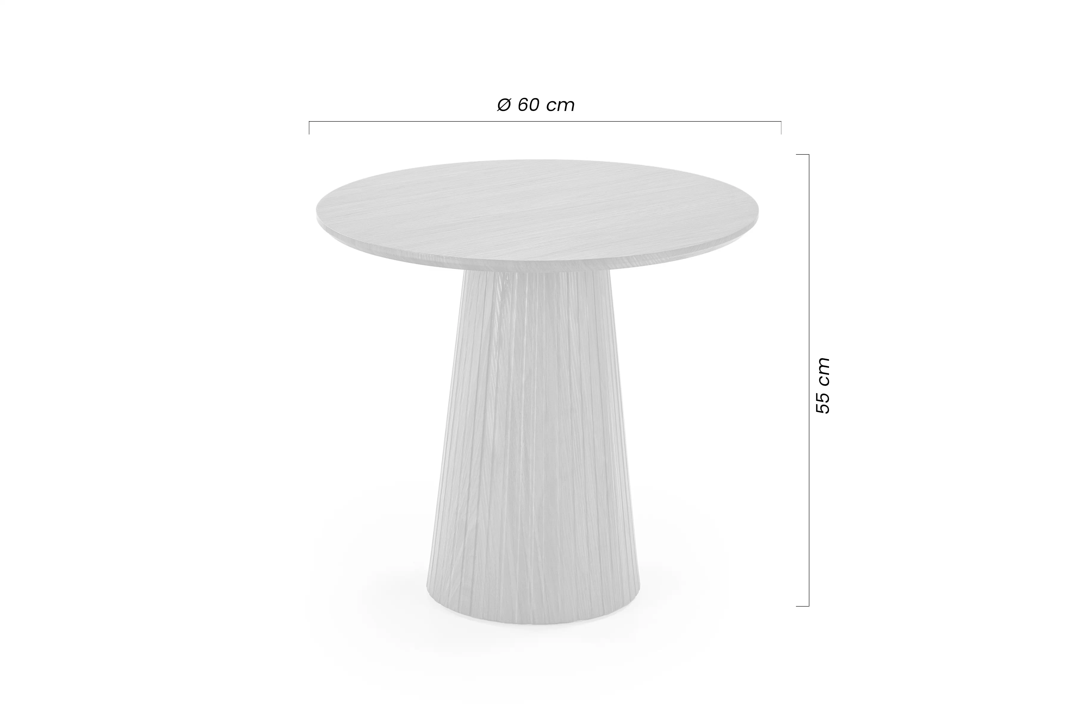 Stolík kawowy okragly Stellis 60 cm - Orech