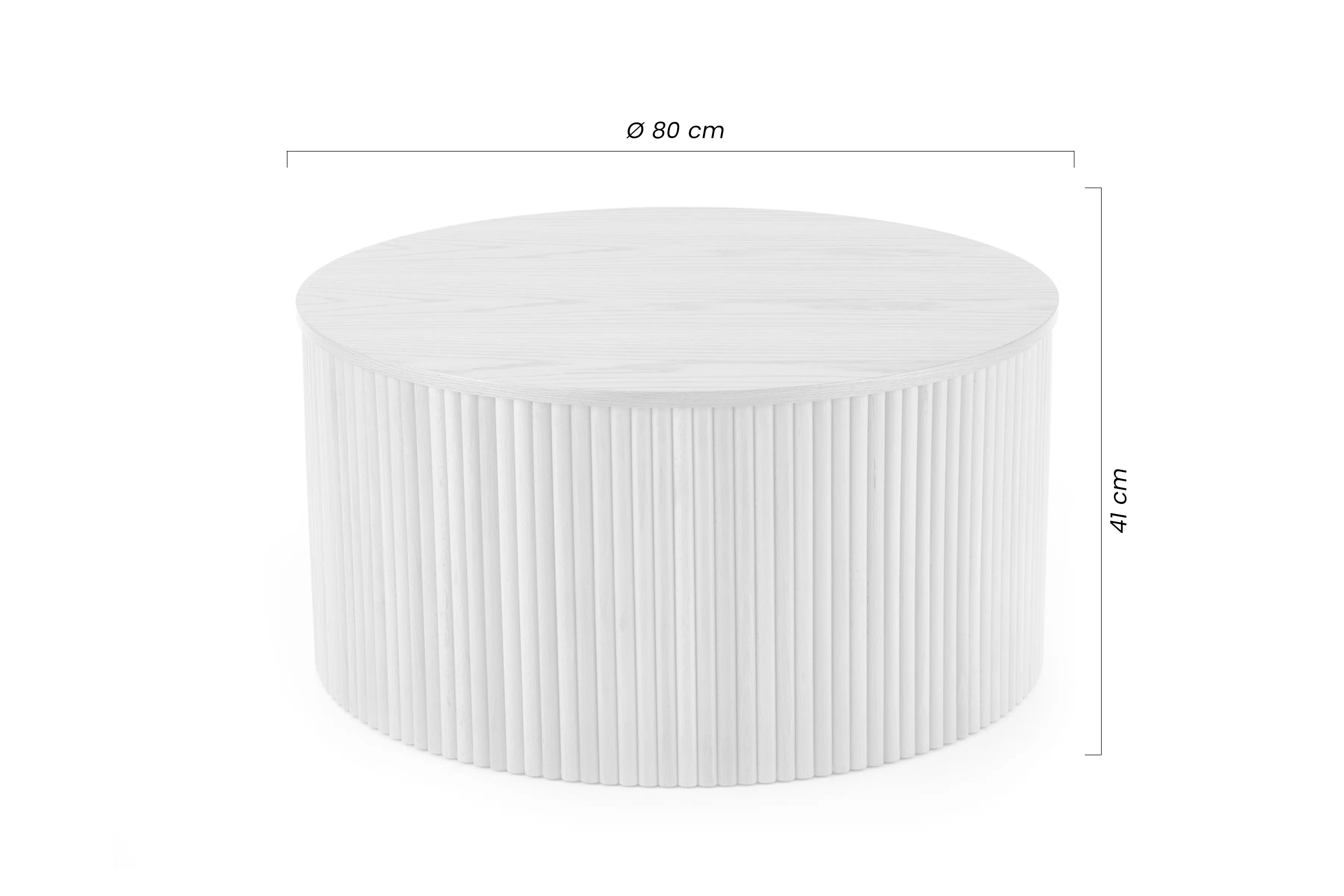 Stolík kawowy okragly Tamis 80 cm - prírodné