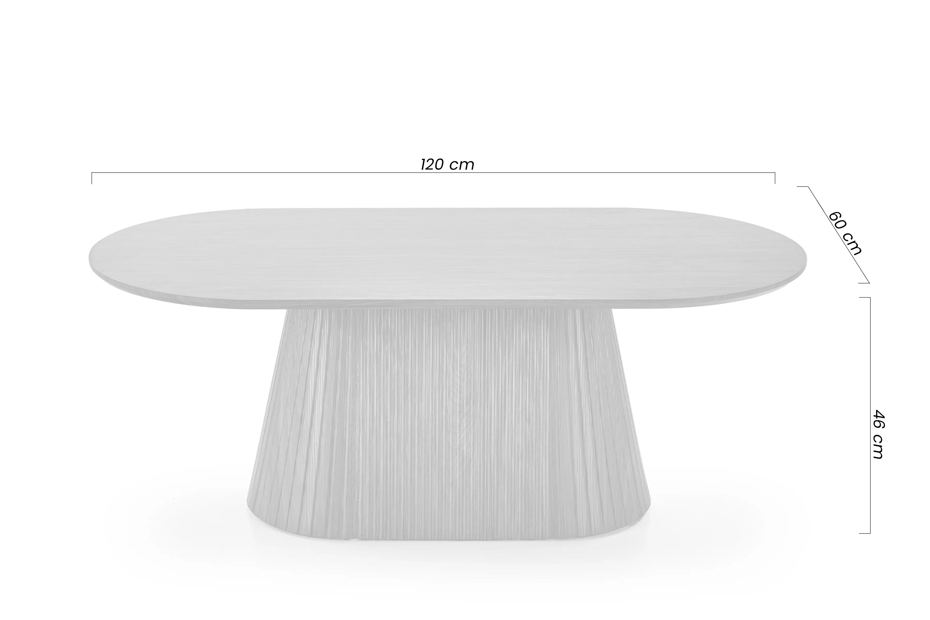 Stolík kawowy owalny Stellis 120 cm - Orech