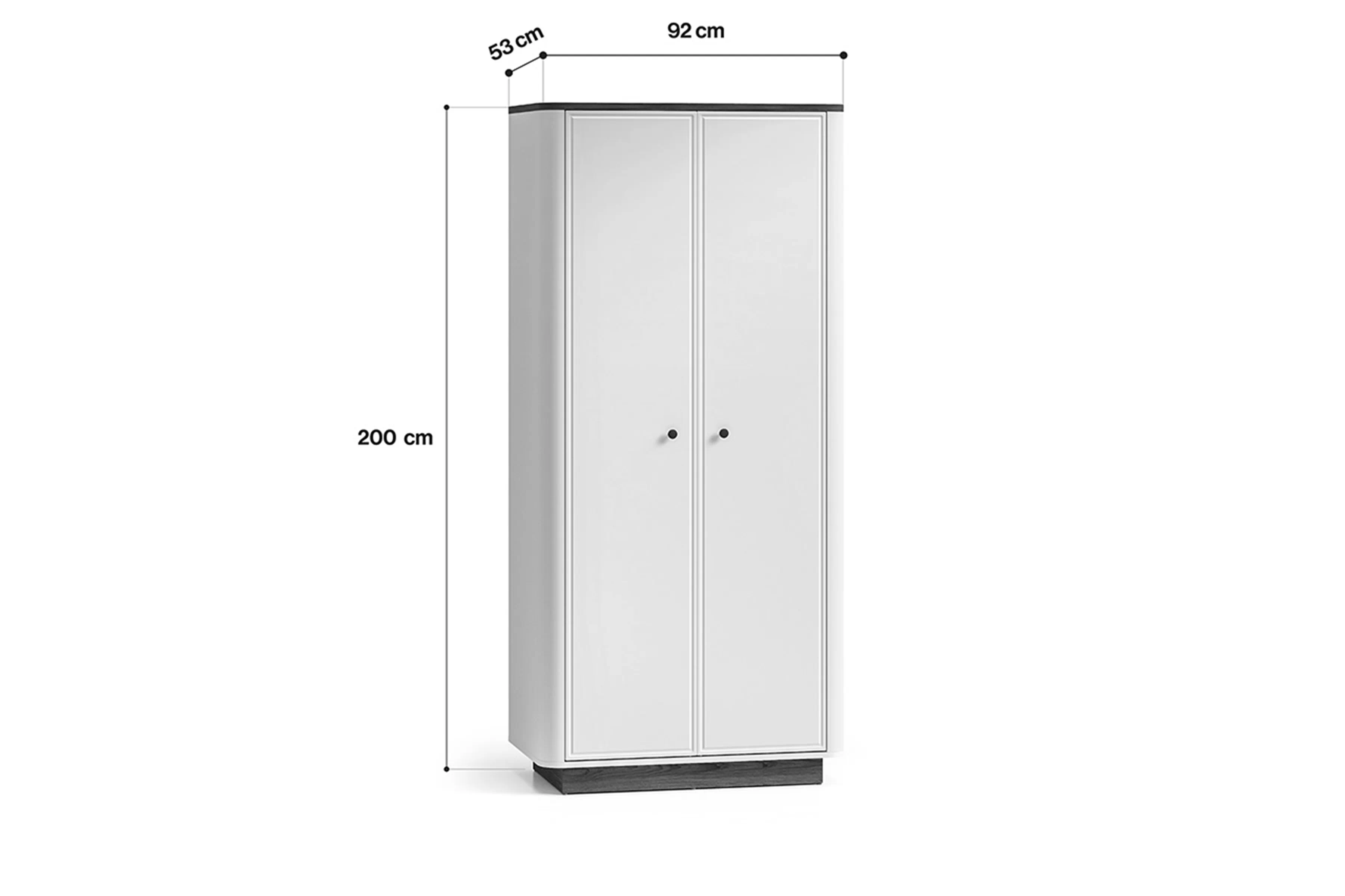 Skriňa otvorená Amberto 92 cm - kašmír / Dub windmill dark