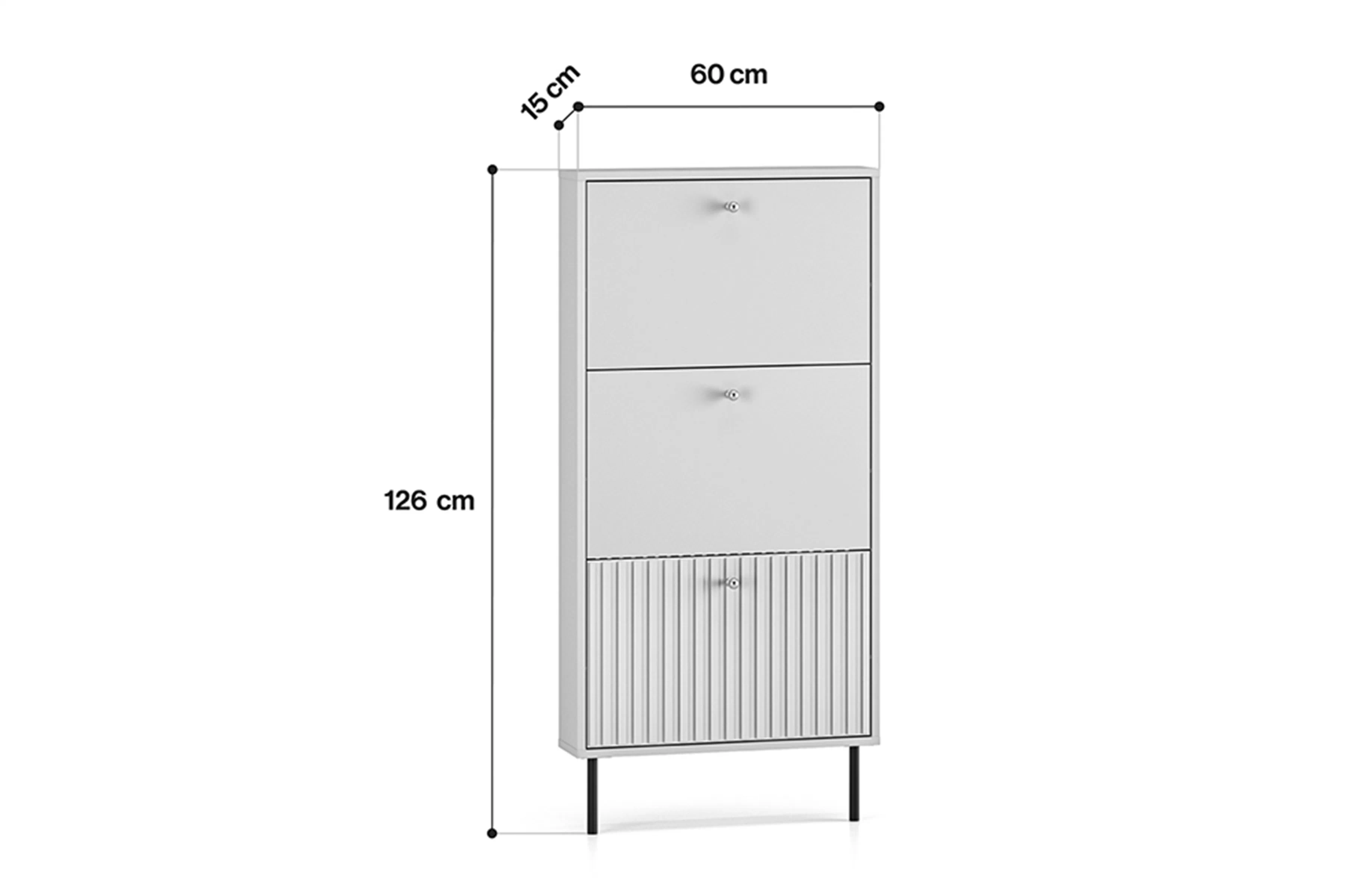 Skrinka na topánky Jamuzi 60 cm - kašmír
