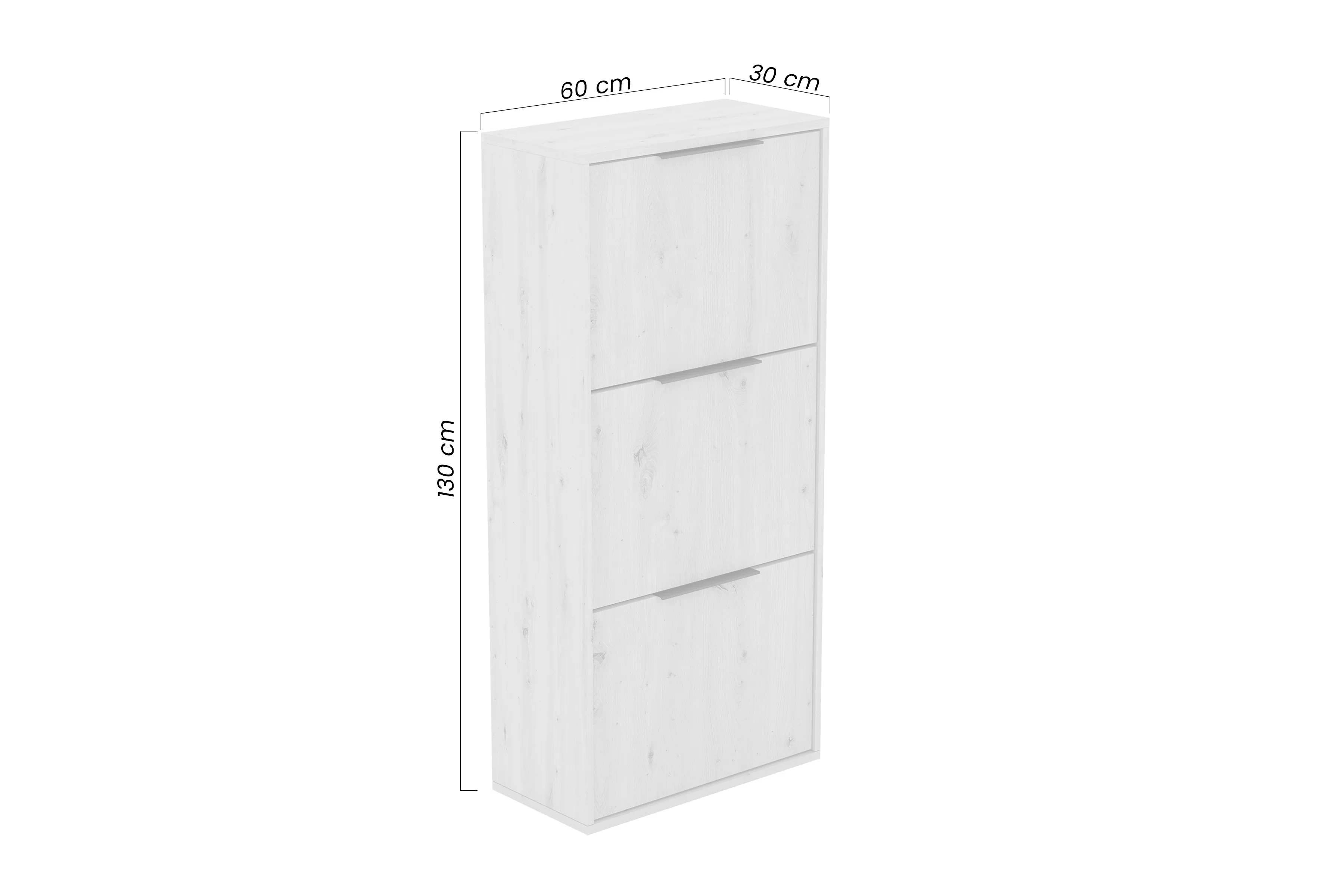 Skrinka na topánky Milo trzypoziomowa - Béžová Pieskový