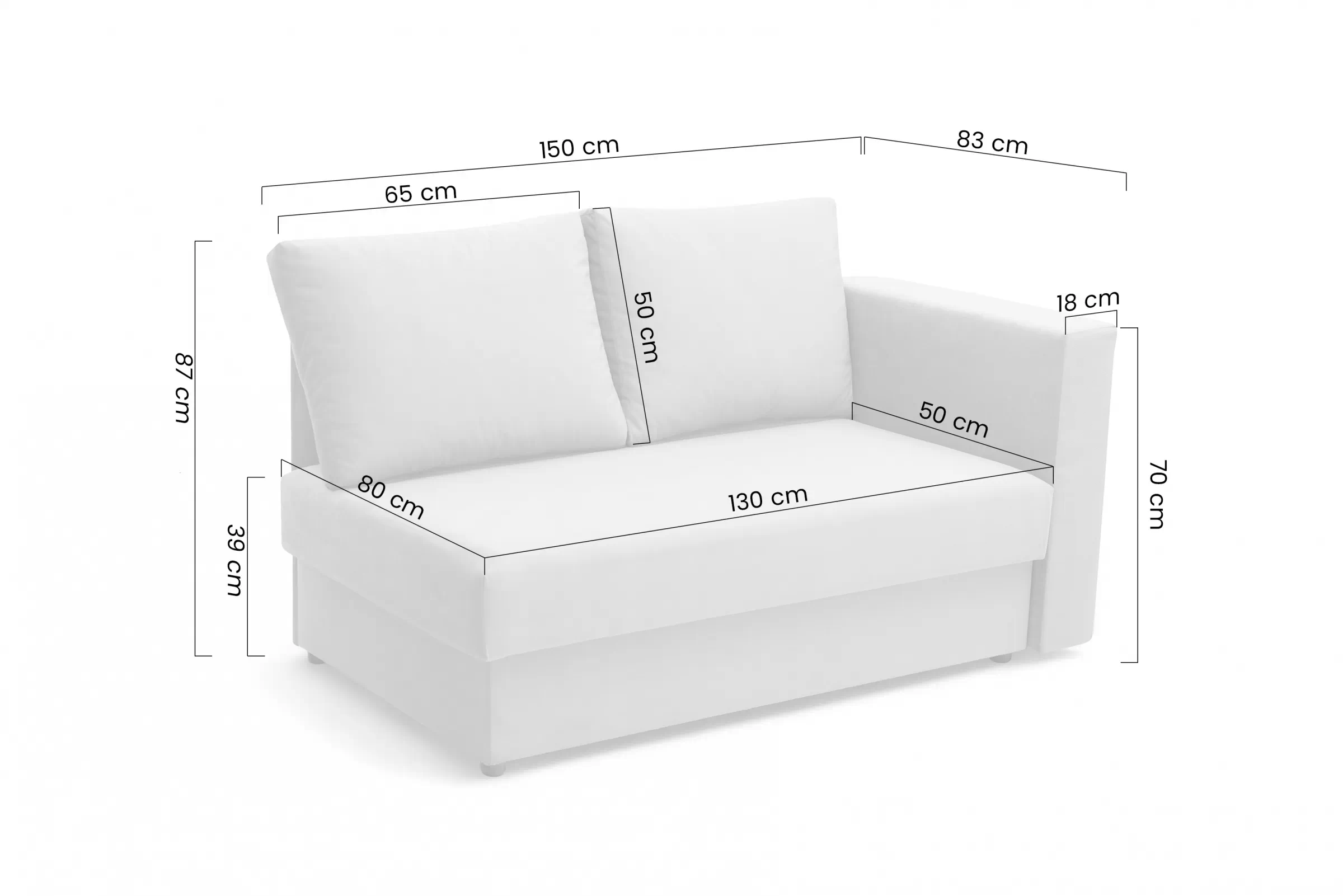 Detská pohovka/posteľ rozkladany s úložným priestorom Maciek - šedý velúr Velvet 3038 1914