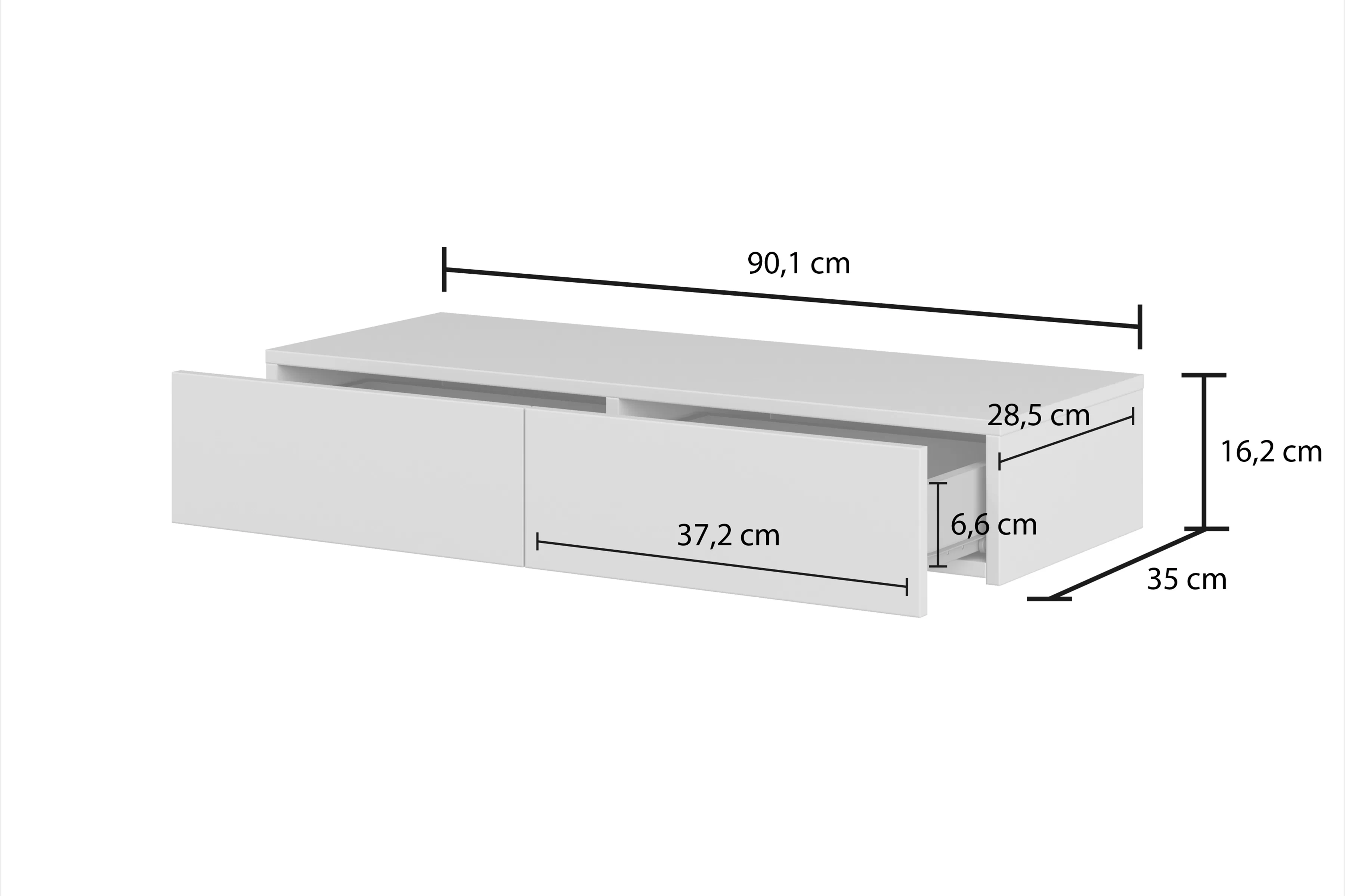 Toaletný stolík závesná Jukon 90 cm - kašmír / čierny nožičky